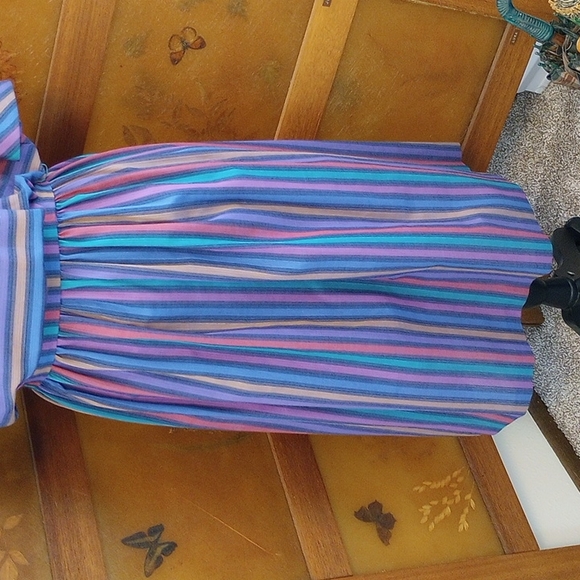 VTG 80’s Cottagecore Pastel J.J. of California Dress - Picture 3 of 15